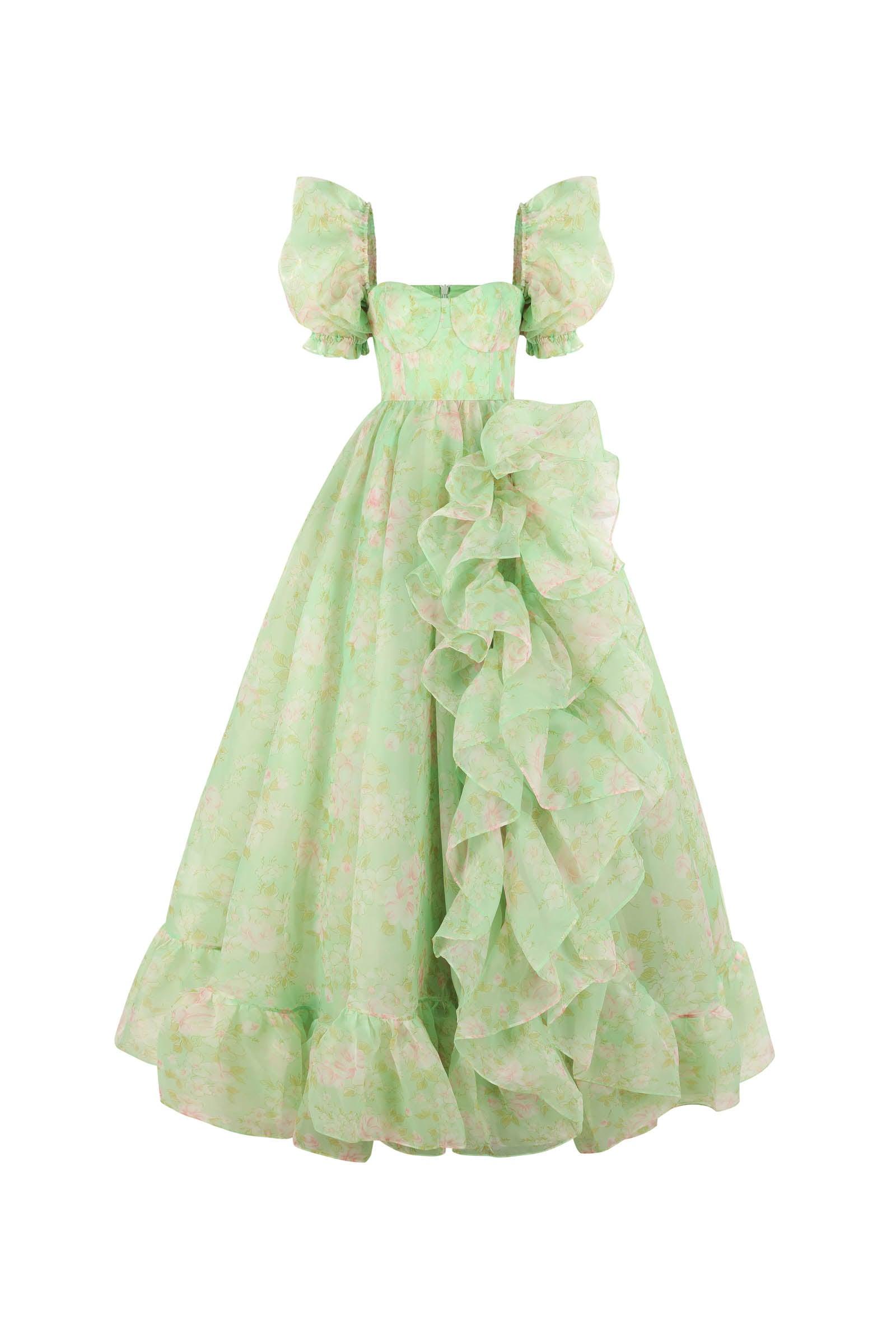 The Acid Trip In Bloom Bridal Gown Product Image