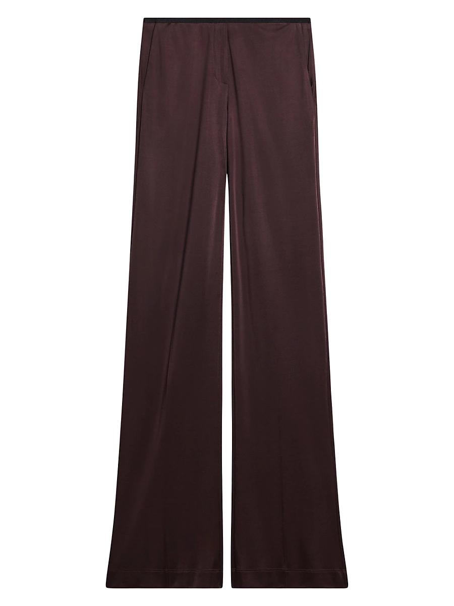 Womens Mid-Rise Straight-Leg Pants Product Image
