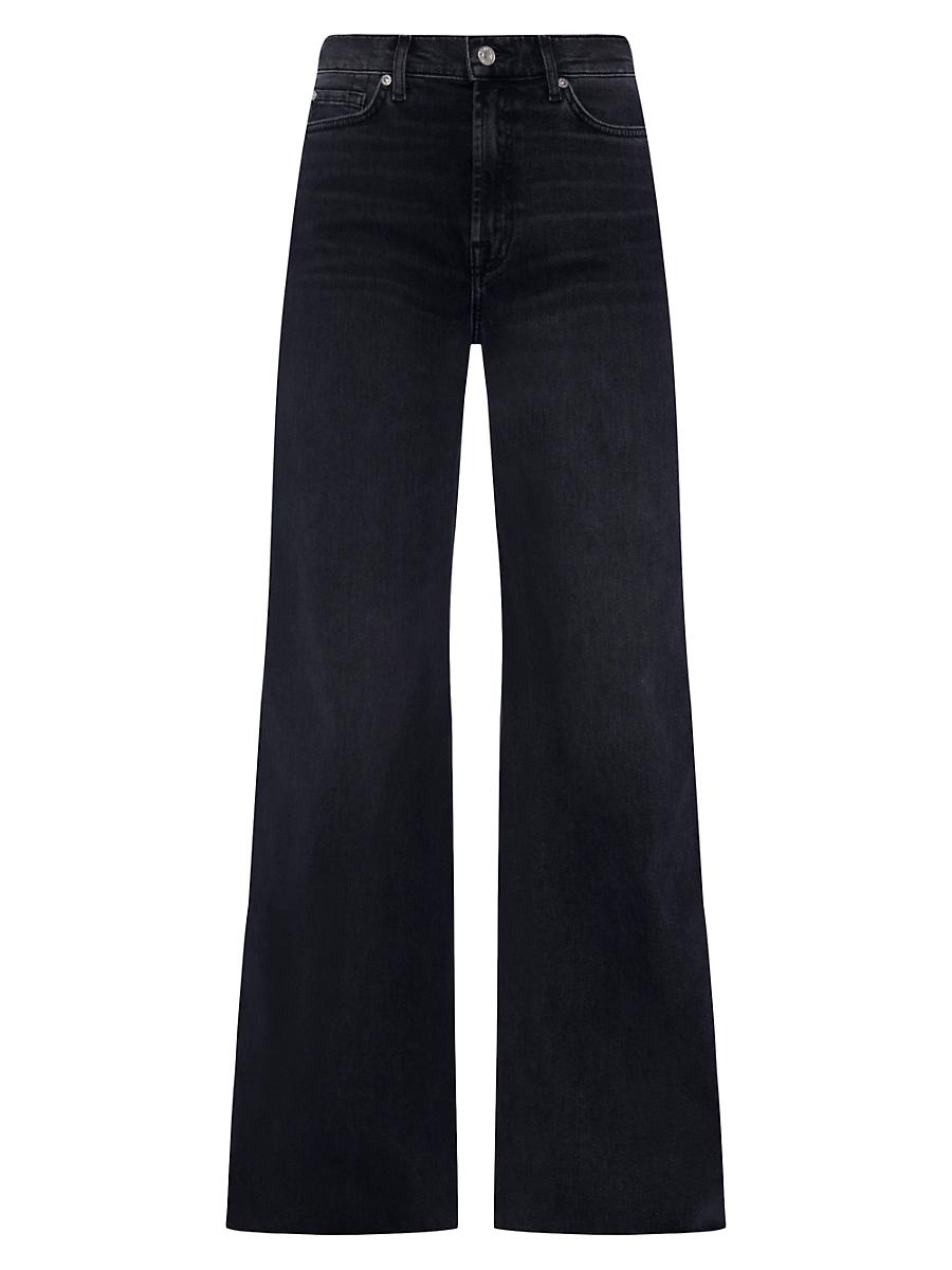 Womens Lotta Mid-Rise Stretch Wide-Leg Jeans Product Image