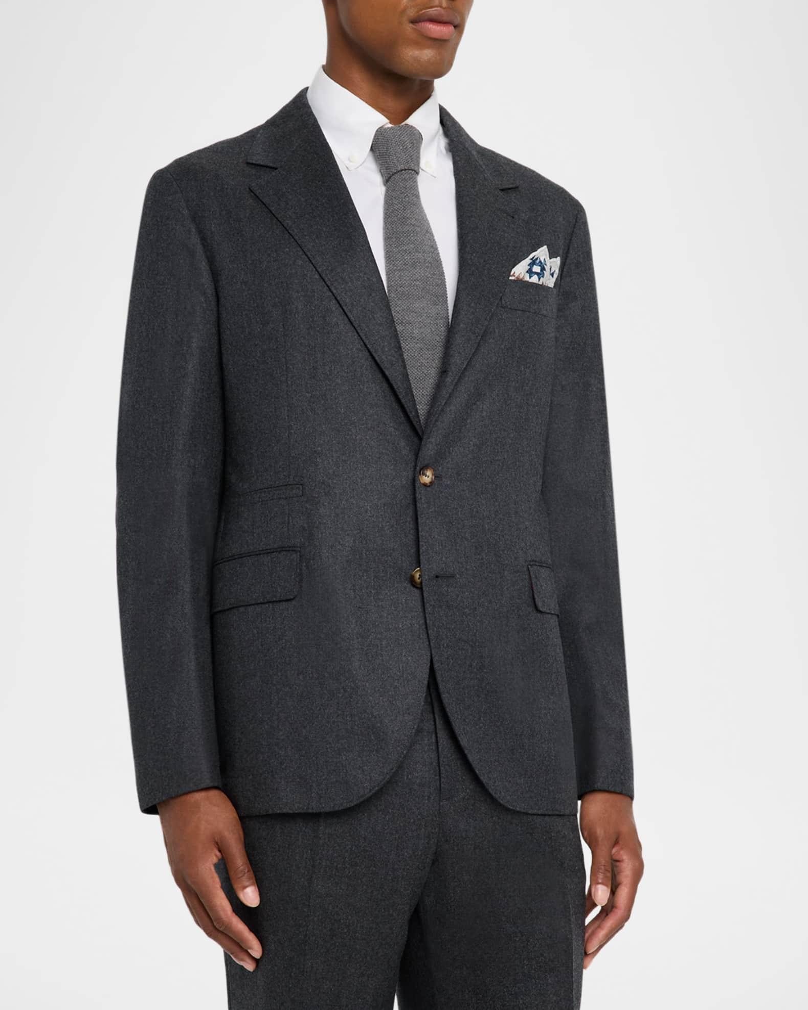 Men's Wool Flannel Two-Piece Suit Product Image