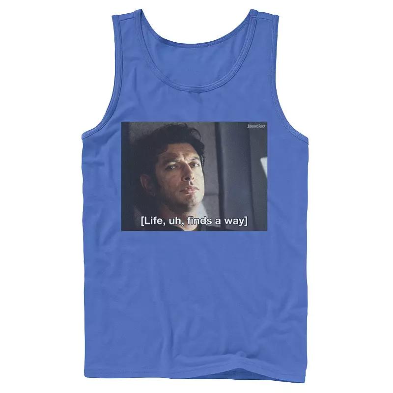 Men's Jurassic Park Life Finds A Way Goldblum Jeff Stare Tank Top,  Product Image