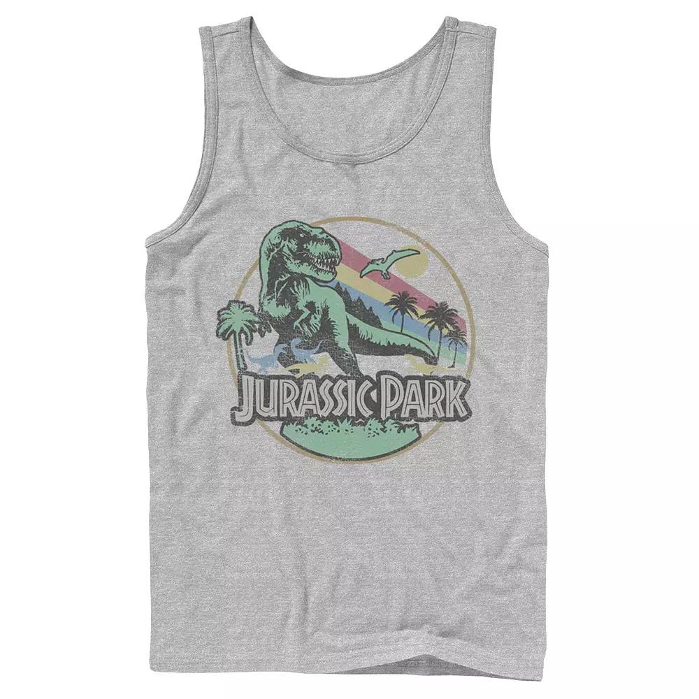 Men's Jurassic Park Kanji T Rex Outline Tank Top,  Product Image