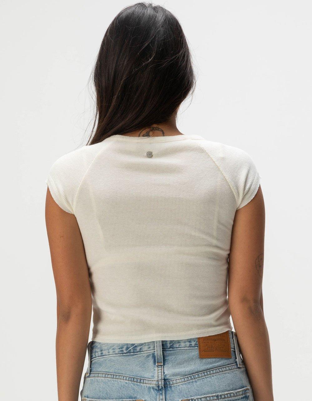 ROXY Coffee Date Womens Henley - CREAM Product Image