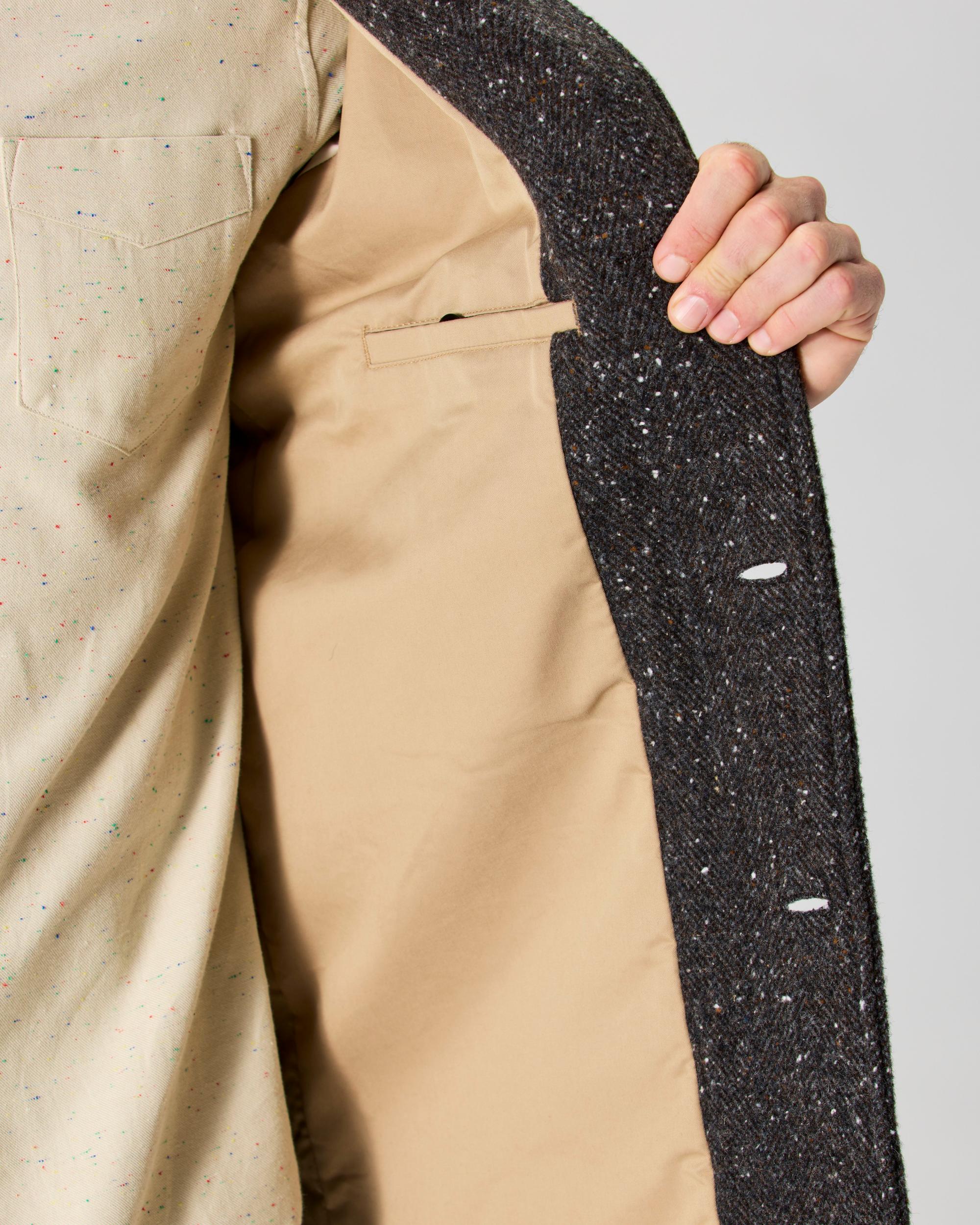 Wool Herringbone Overcoat Product Image