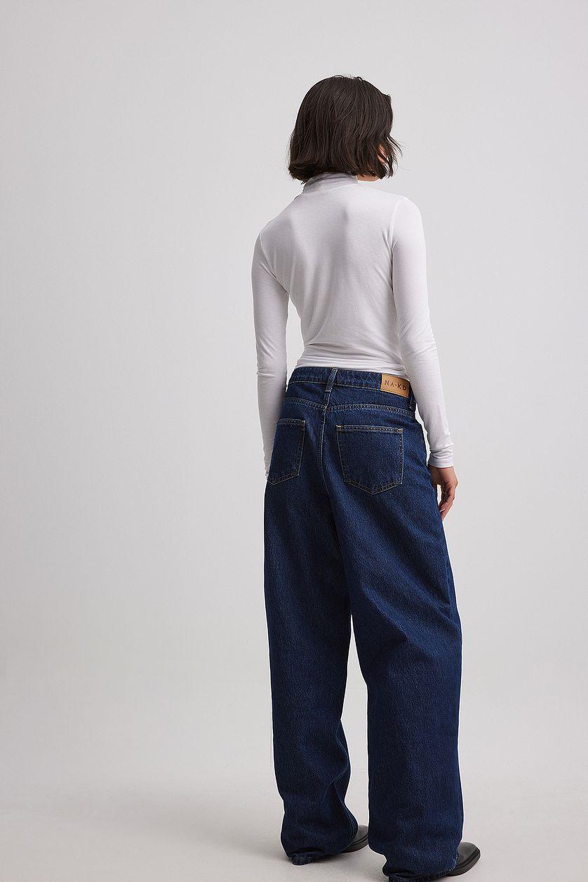 Loose Low Waist Long Jeans Product Image
