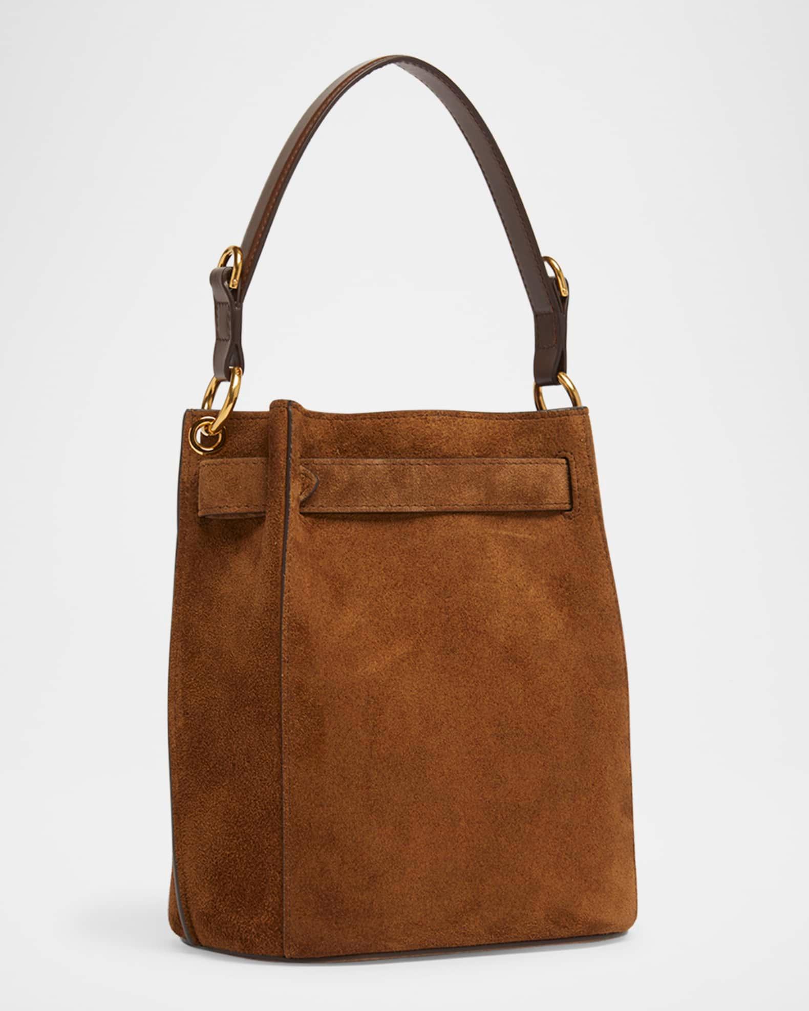 Audrey Mini Bucket Bag in Calfskin Suede Product Image