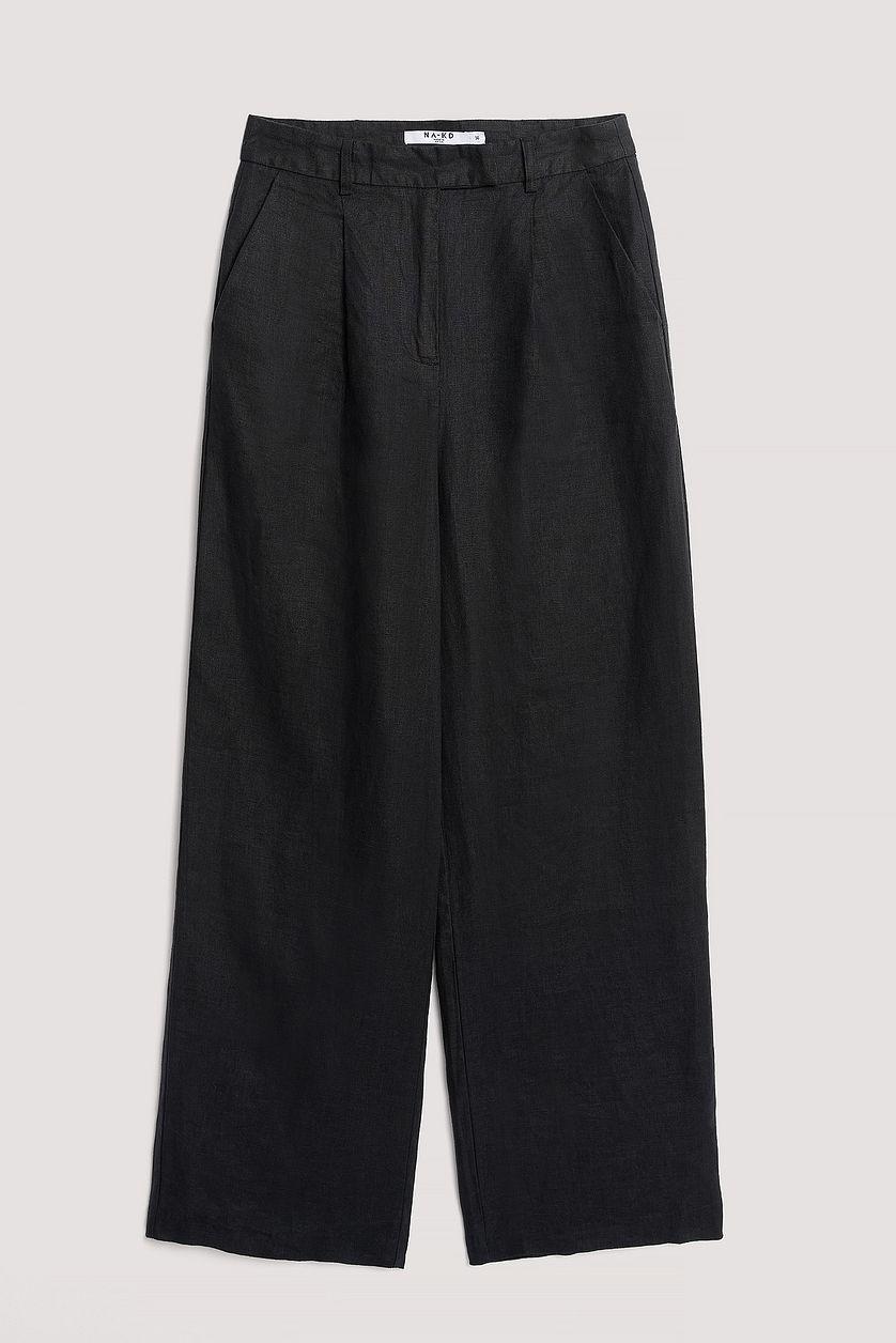 Linen Wide Leg Pants Product Image