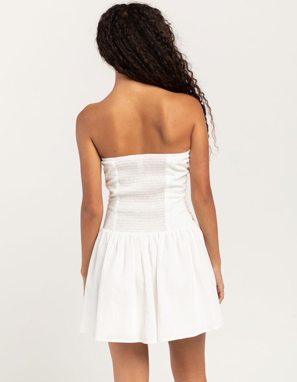 RSQ Womens Tube Ribbon Dress - WHITE Product Image