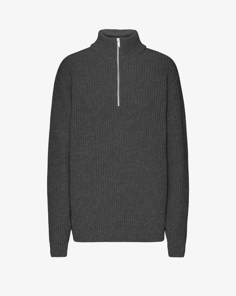 Merino Quarter Zip - Dusty Olive Product Image