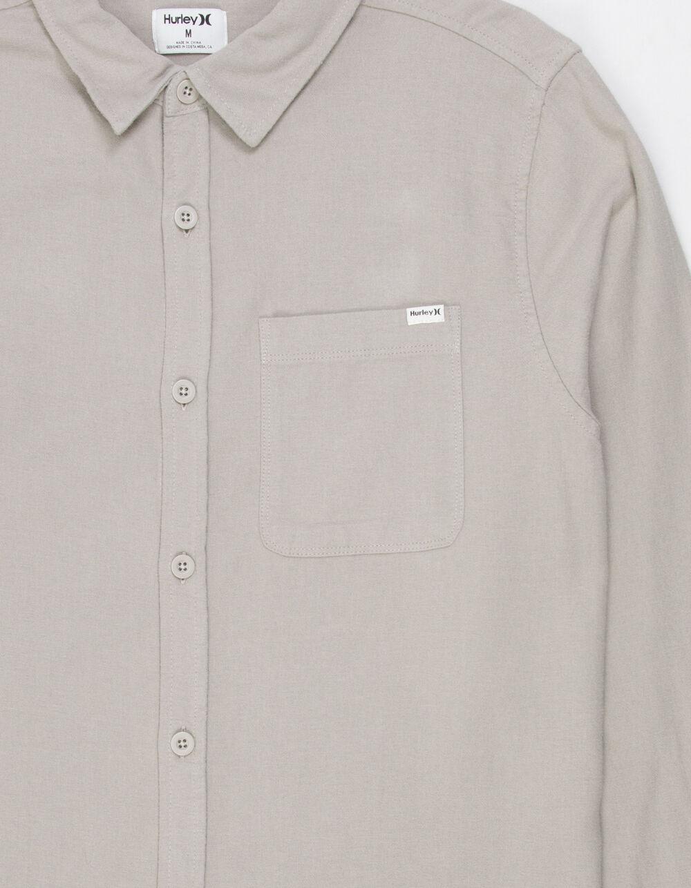 HURLEY Portland Organic Mens Flannel - GRAY Product Image