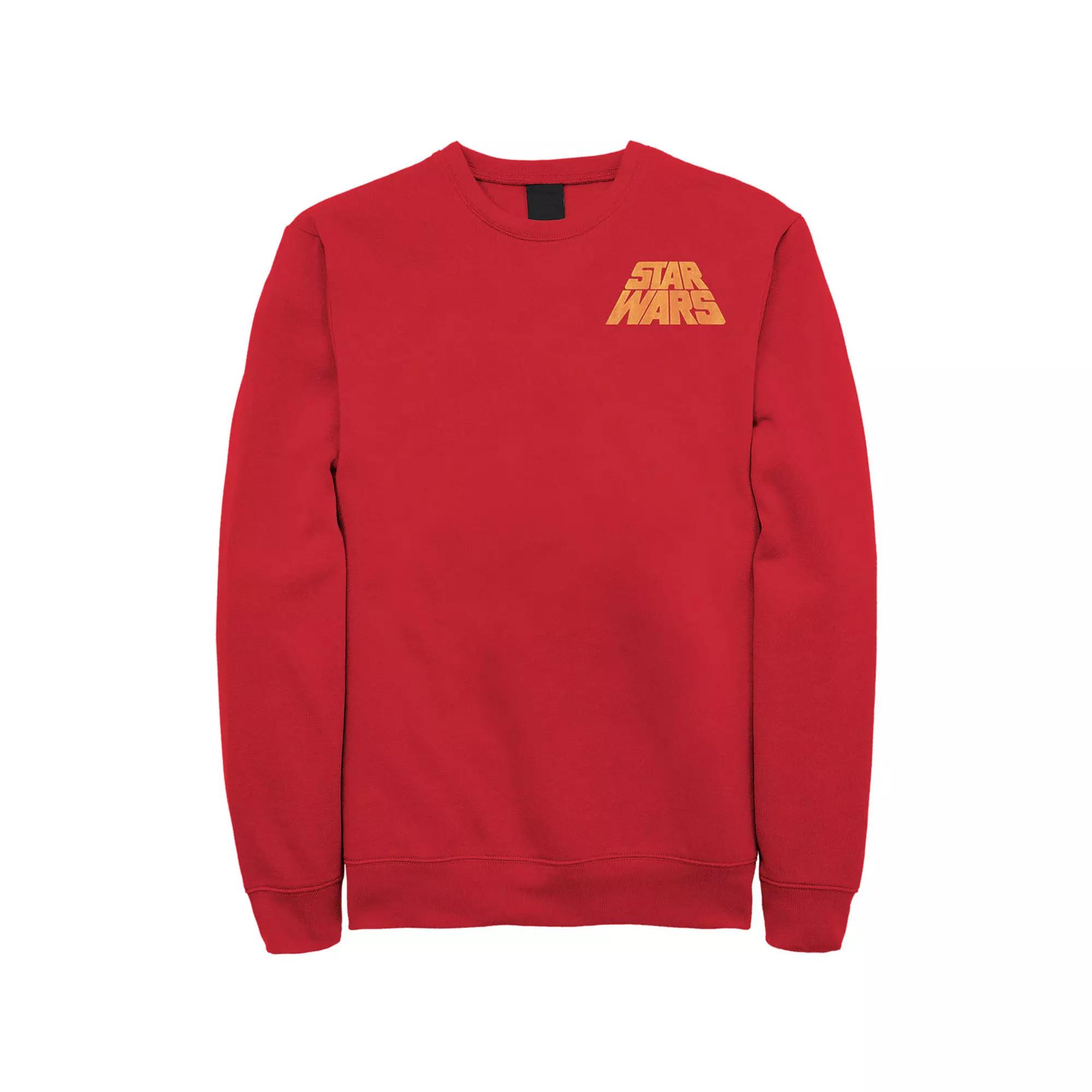 Men's Star Wars Distressed Slant Logo Z2 Sweatshirt,  Product Image