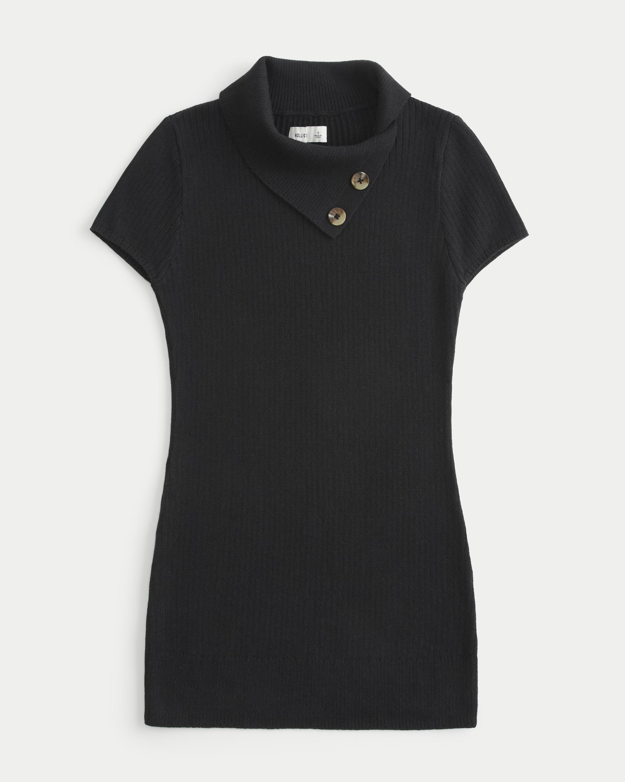 Short-Sleeve Tunic Sweater Product Image