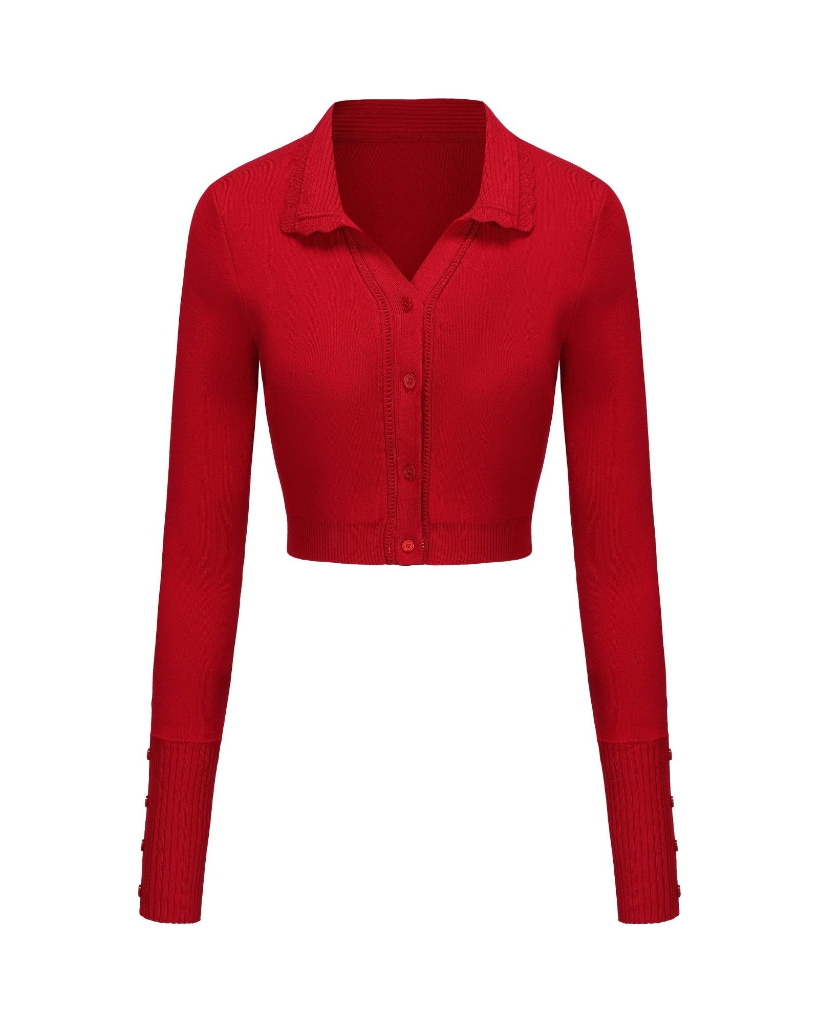 Jenna Cardigan (Red) Product Image