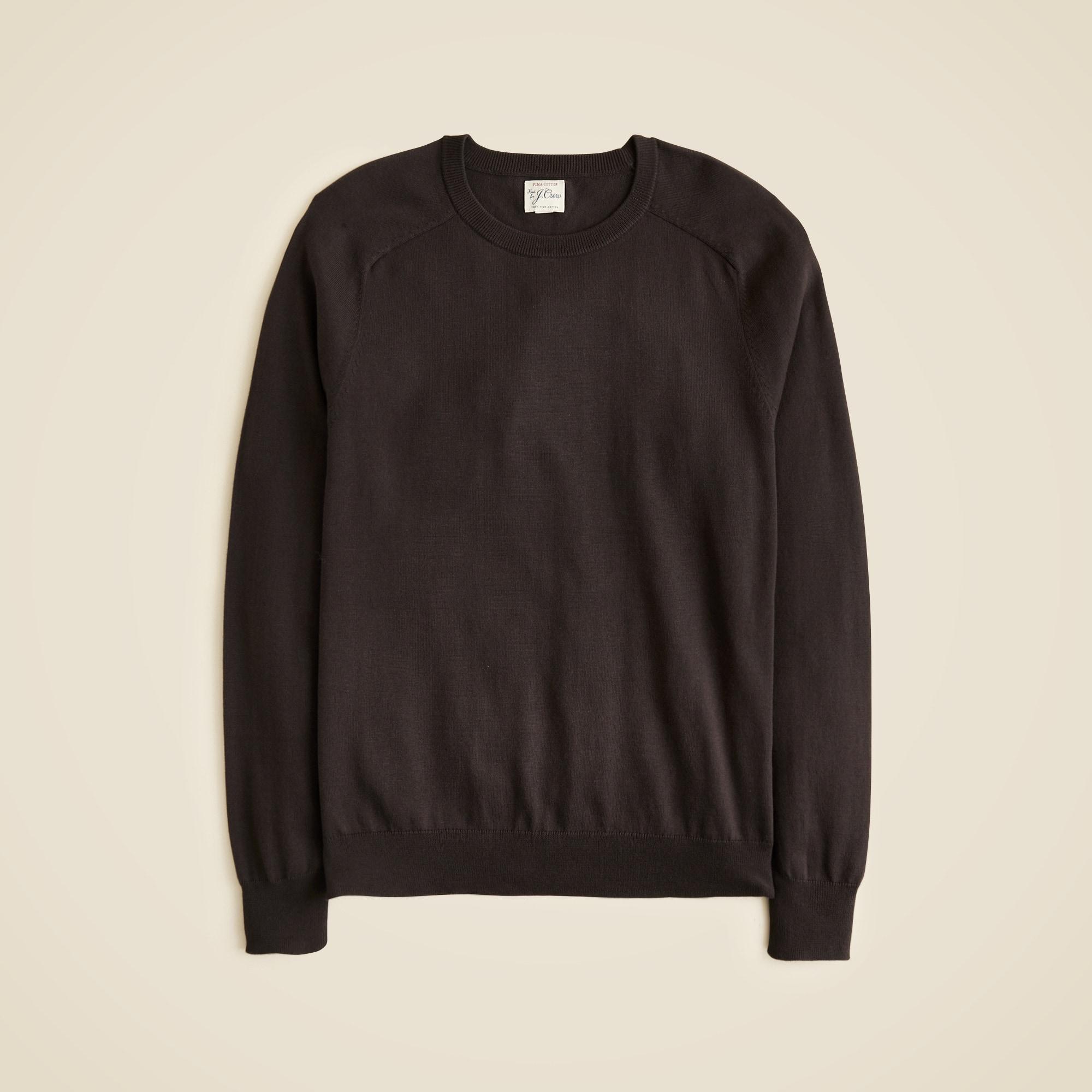 Pima cotton crewneck sweater Product Image