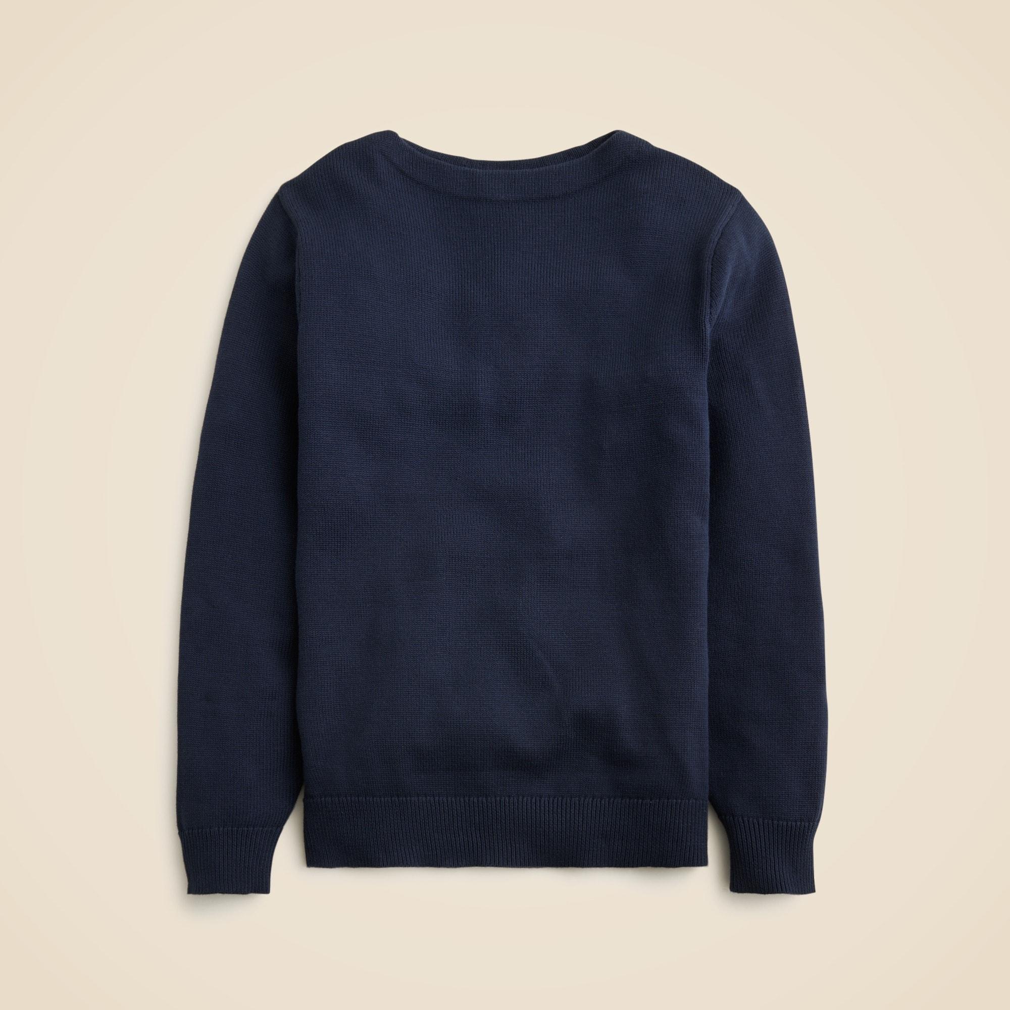 Heritage cotton boatneck sweater Product Image