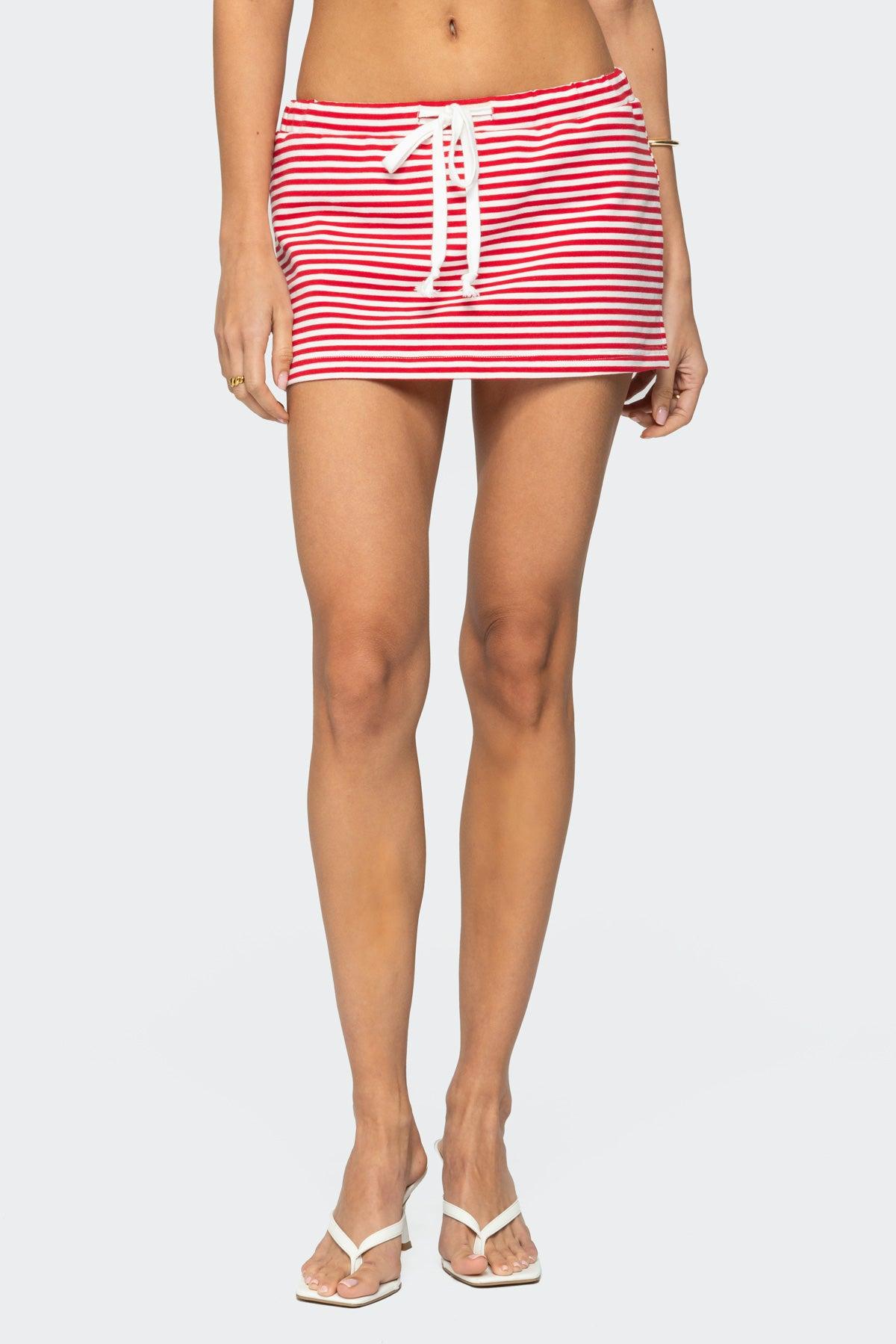 Psalm Striped Mini Skort Product Image