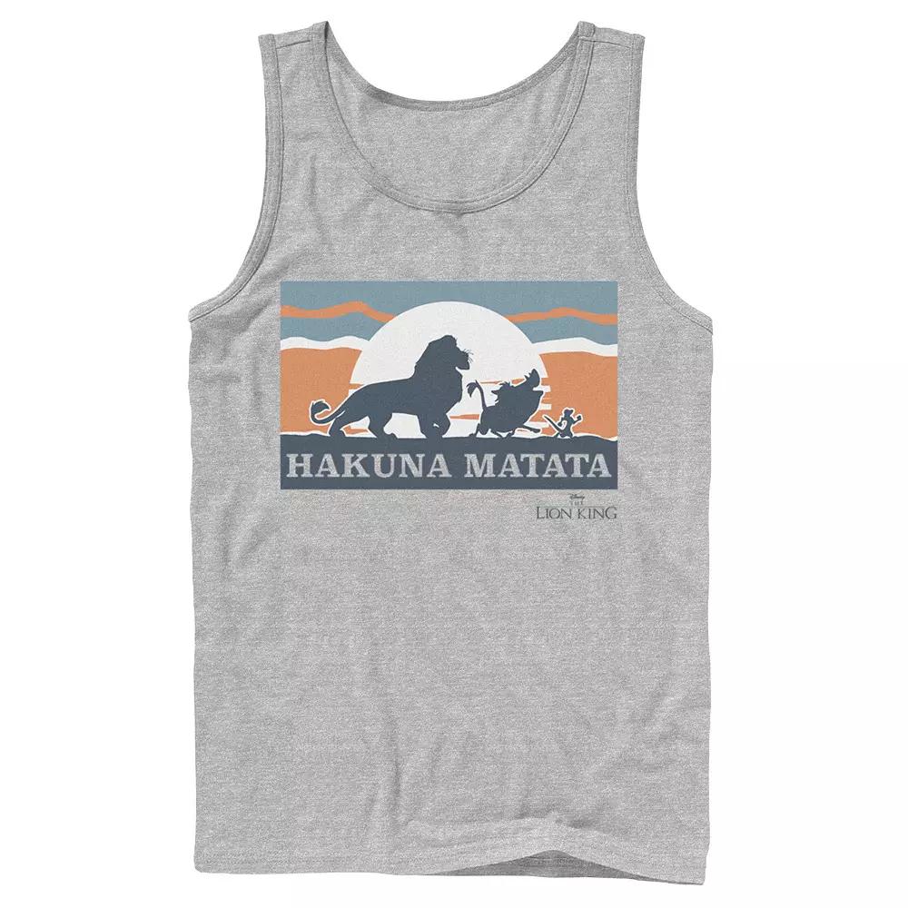 Disney's The Lion King Men's Retro Hakuna Matata Trio Silhouette Tank Top,  Product Image