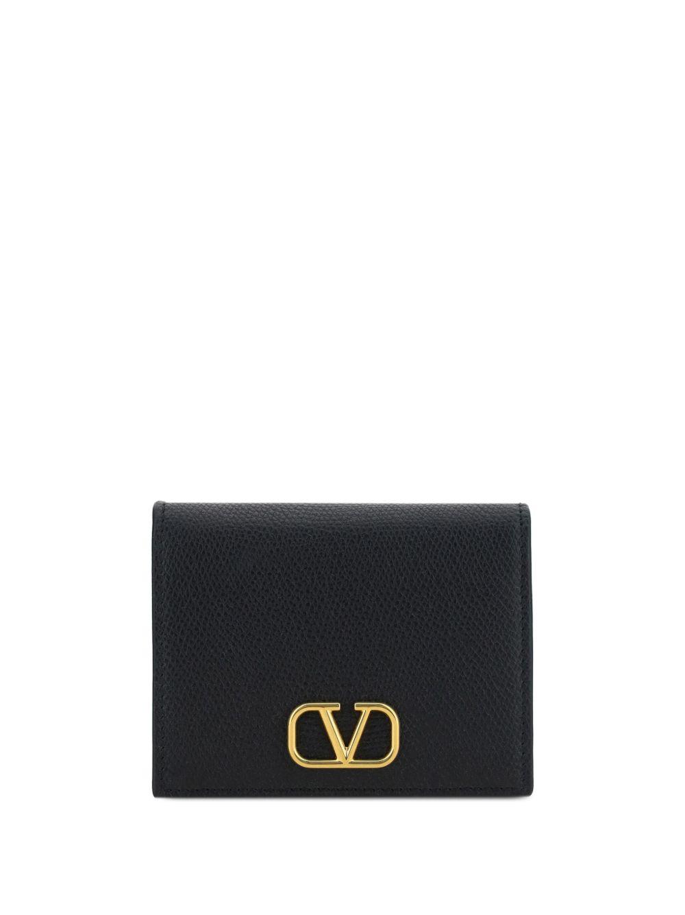FENDI Brown Card-holder With Squared Ff Motif In Leather And Ff Canvas Man In Ebony Product Image