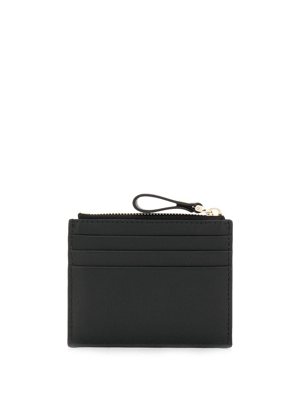 Rockstud zipped leather cardholder Product Image