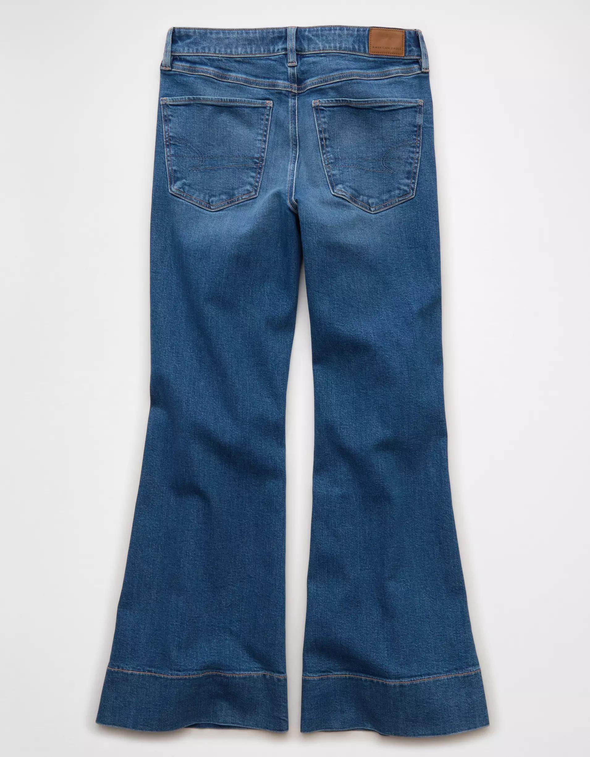 AE Stretch High-Waisted Flare Jean Product Image