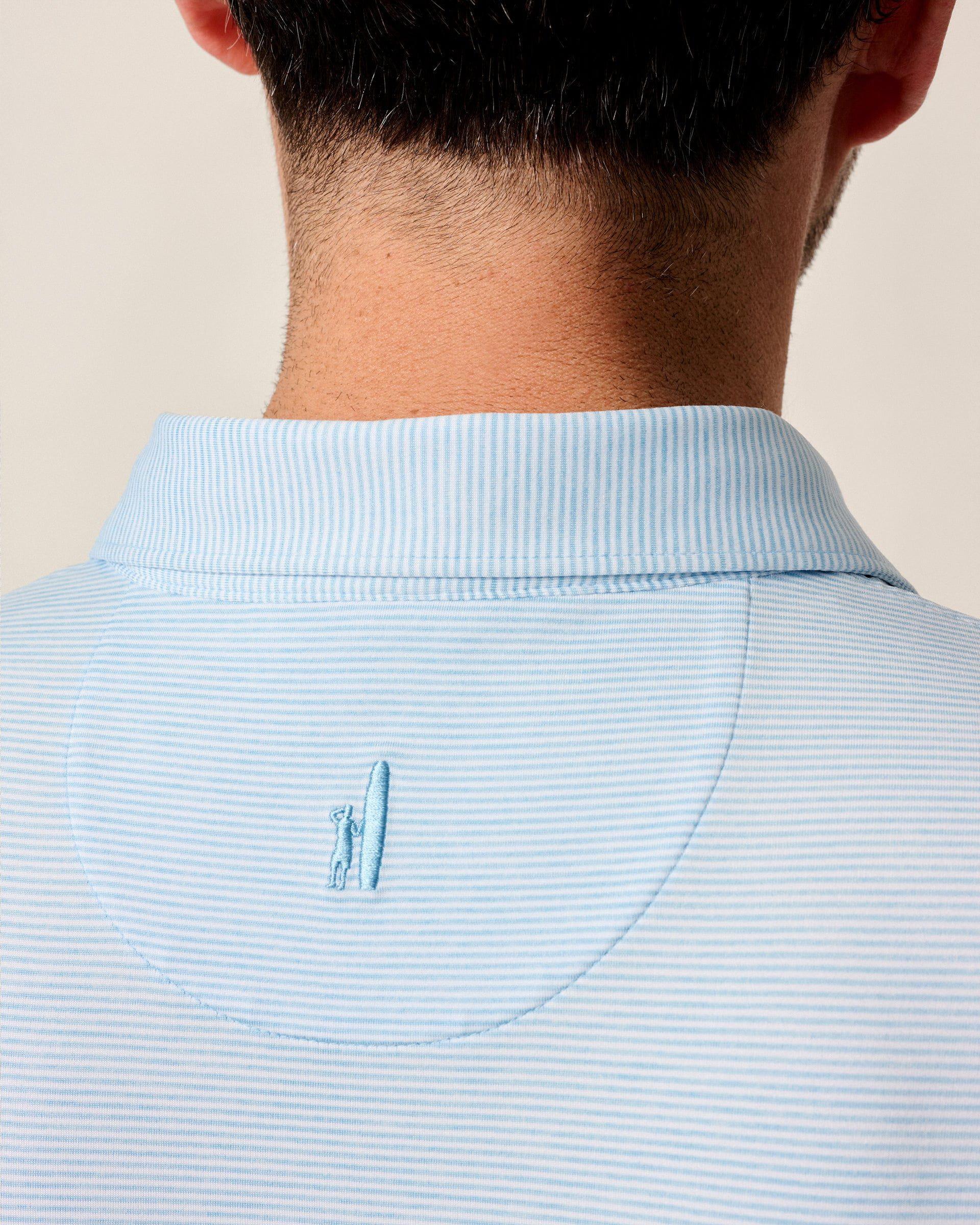 PerryGolf Performance Jersey Polo - Lyndonn Stripe Product Image