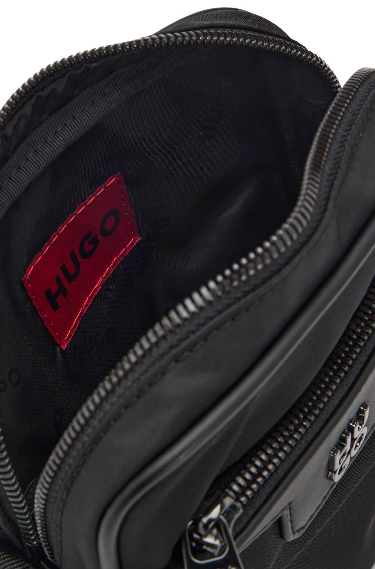 Reporter bag in structured twill with metallic stacked logo Product Image