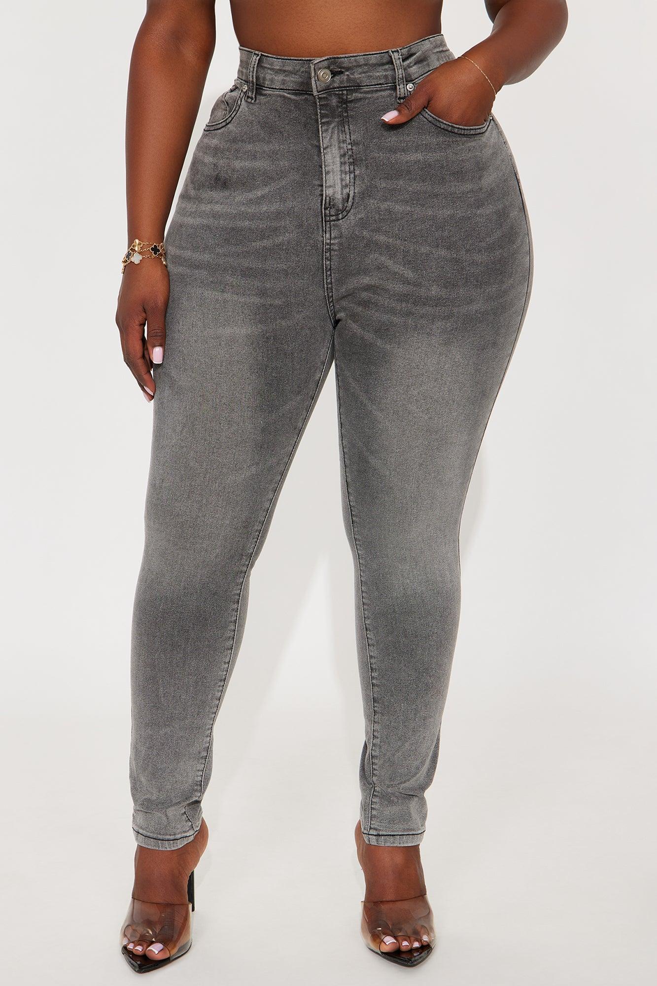 In The Black Skinny Jeans - Grey Female Product Image