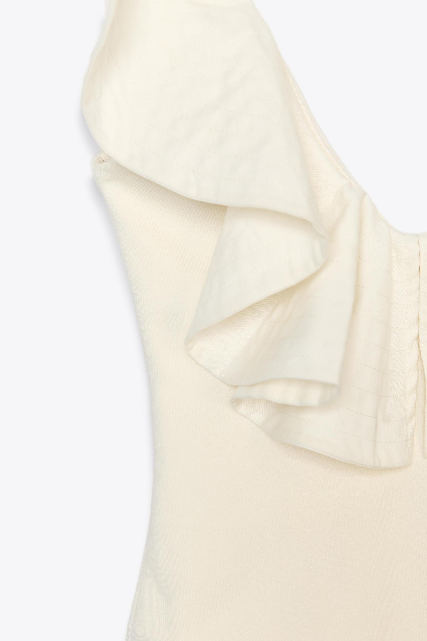 RUFFLED COMBINATION BODYSUIT Product Image