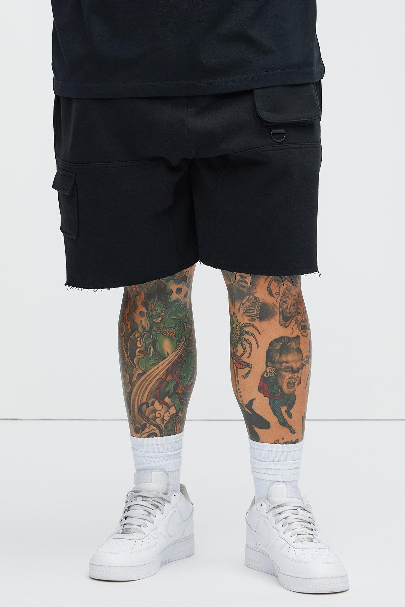 Tyson Keep It Going Carpenter Sweat Shorts - Black Product Image