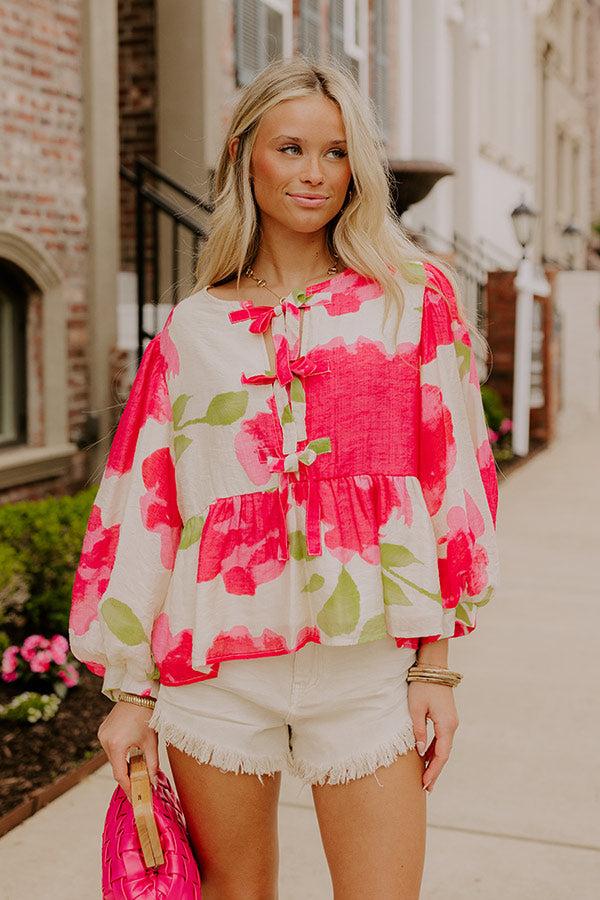 Garden Party Cutie Front Tie Top Product Image