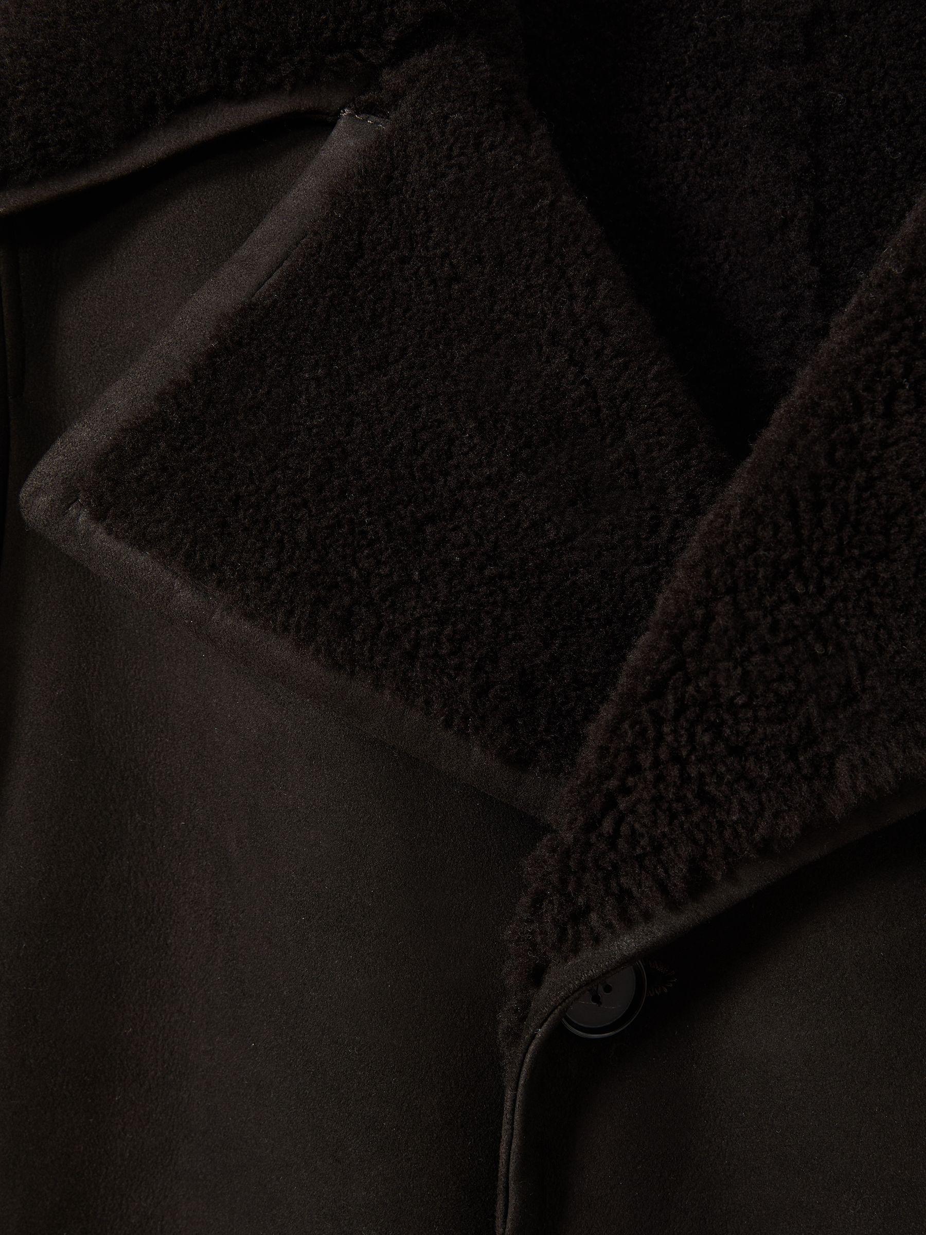 Atelier Suede Shearling Jacket in Brown Product Image