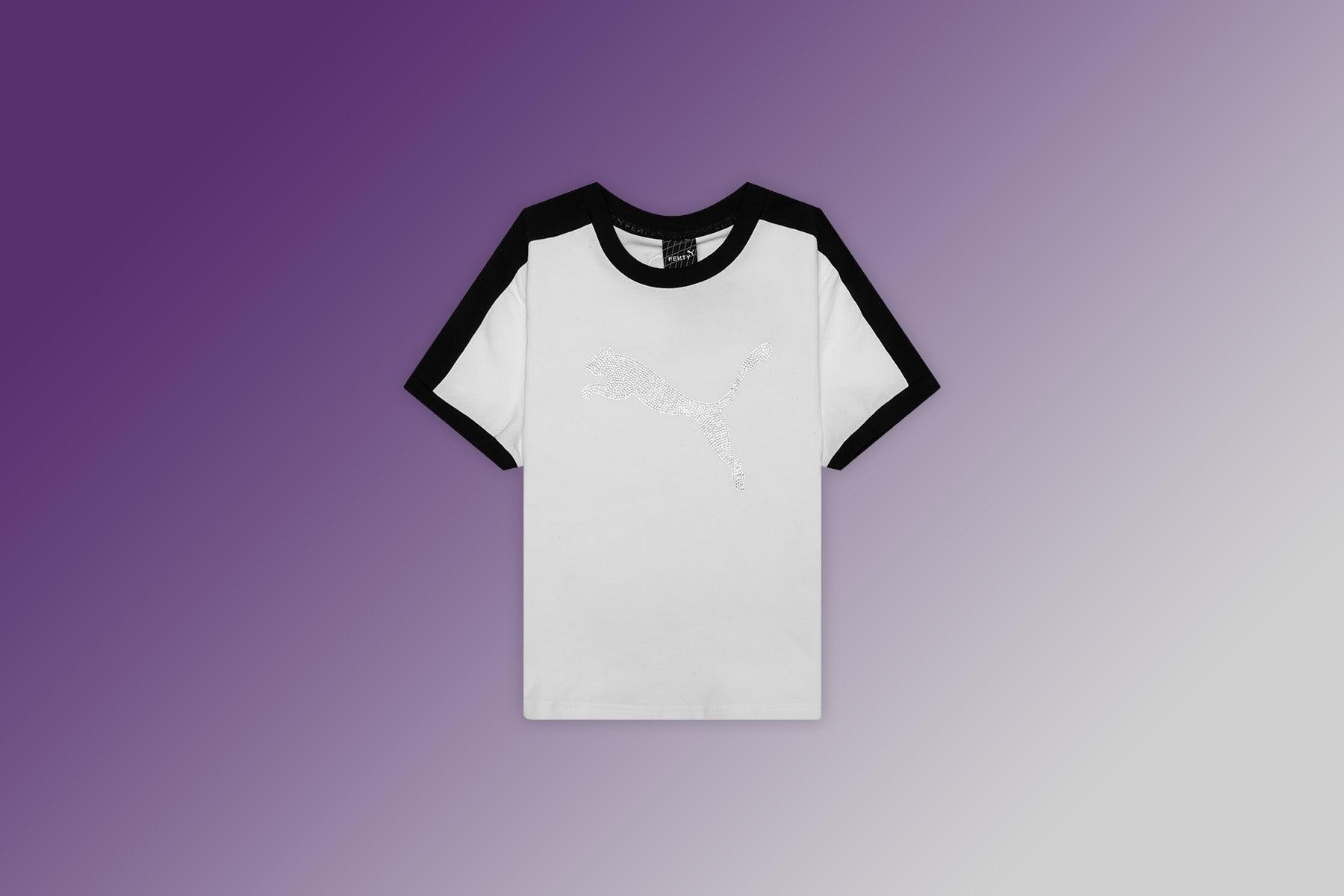 Puma x Fenty T7 Women's Slim Tee - White Female Product Image