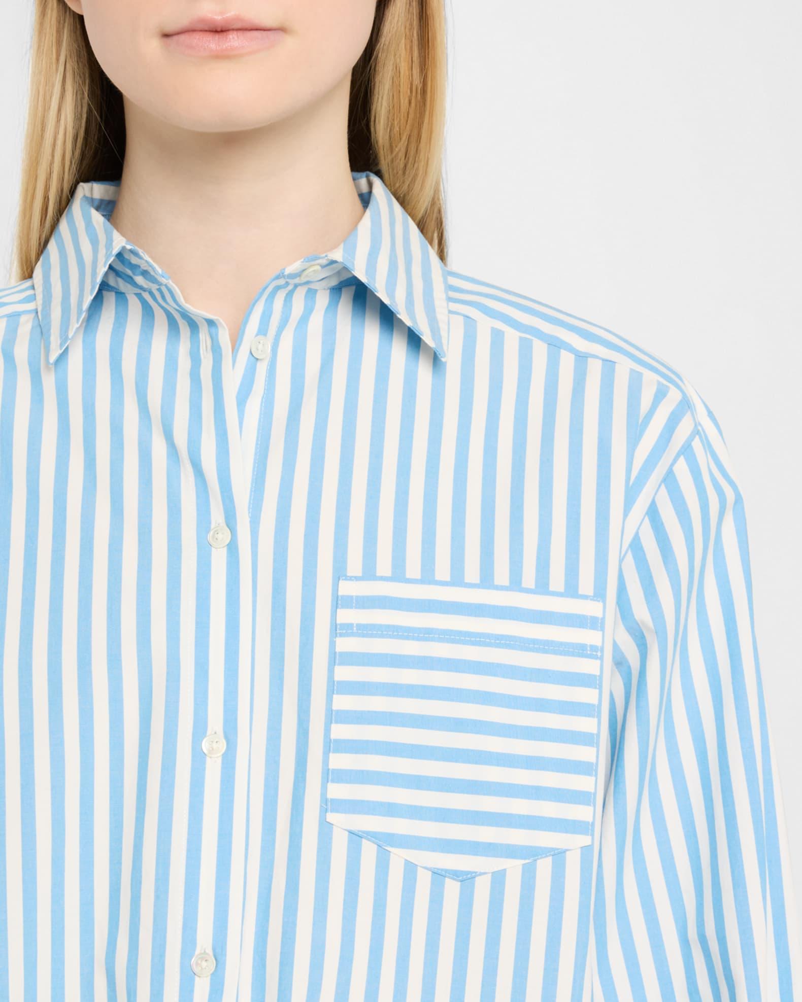 The Avril Stripe Button-Front Shirt Product Image