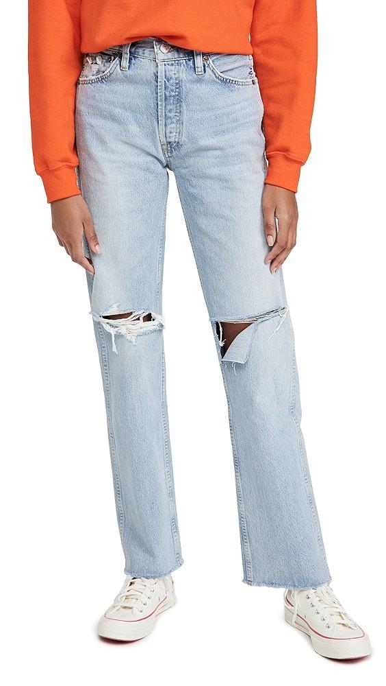RE/DONE 90s High Rise Rigid Loose Jeans | Shopbop Product Image