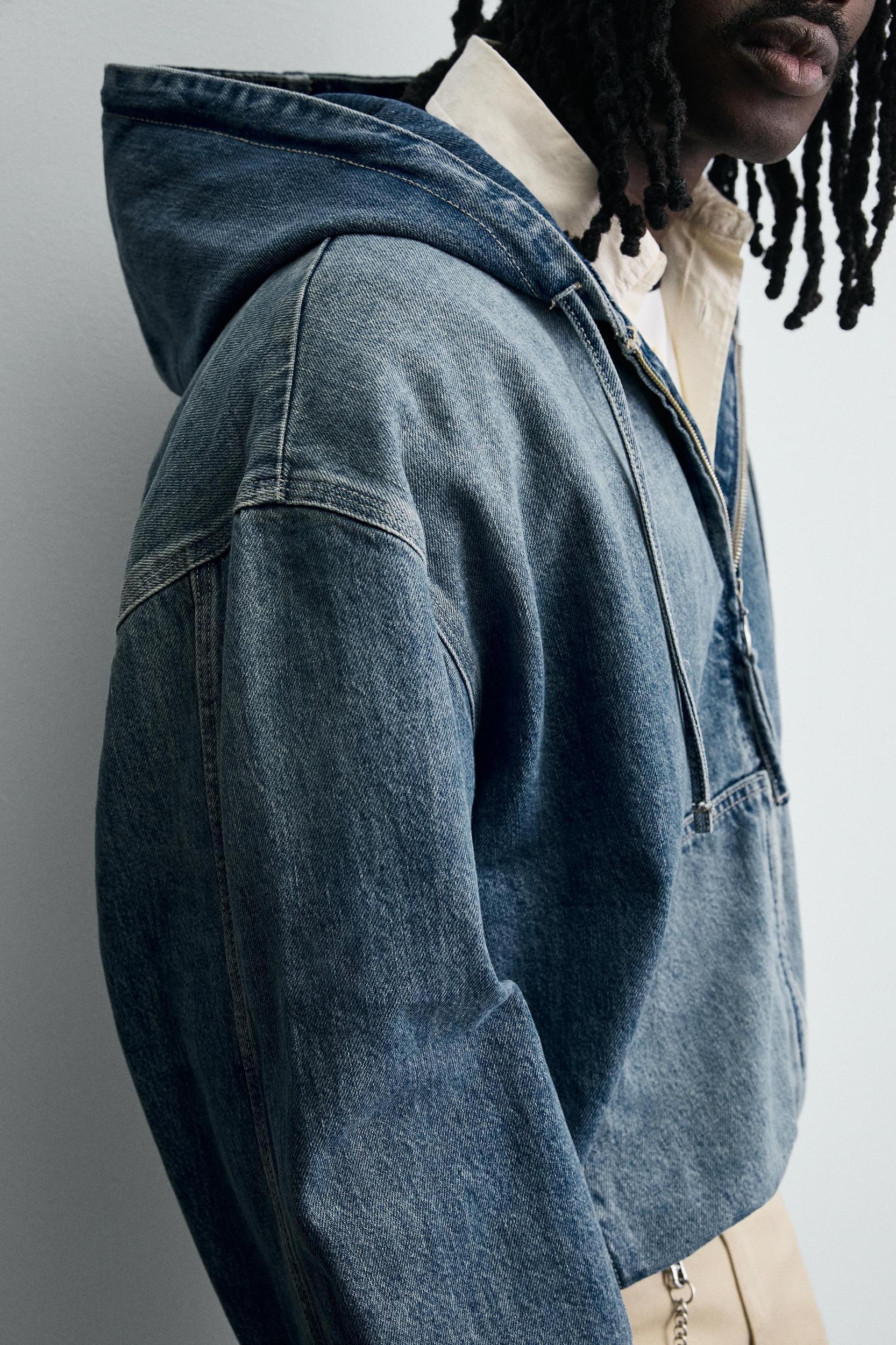 WASHED HOODED JACKET Product Image