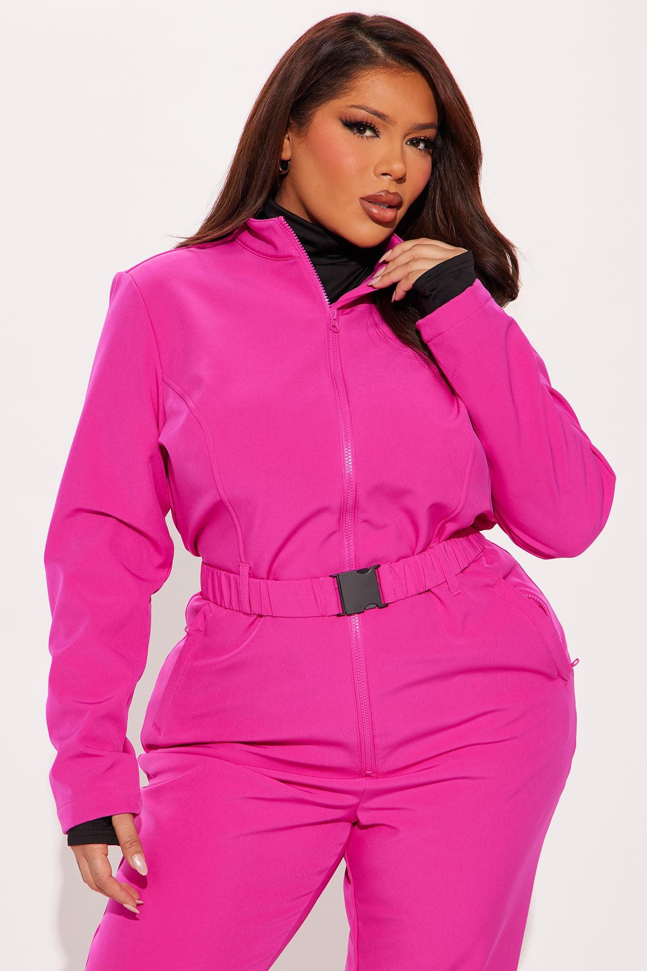 Cross Country Ski Jumpsuit - Fuchsia Product Image