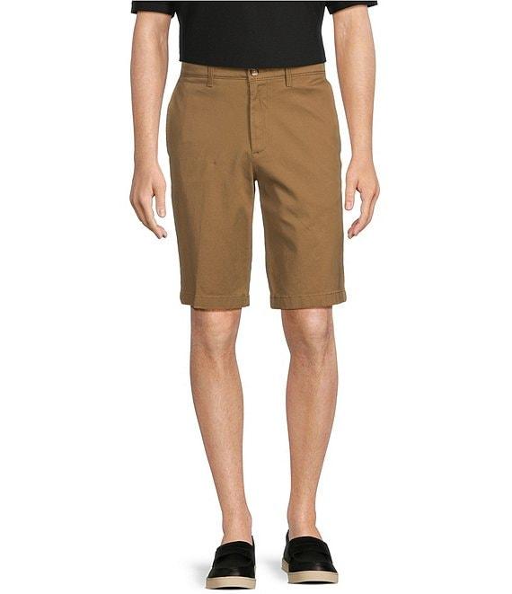 Roundtree & Yorke The Cloud Short Collection 11#double; Flat Front Washed Chino Shorts Product Image