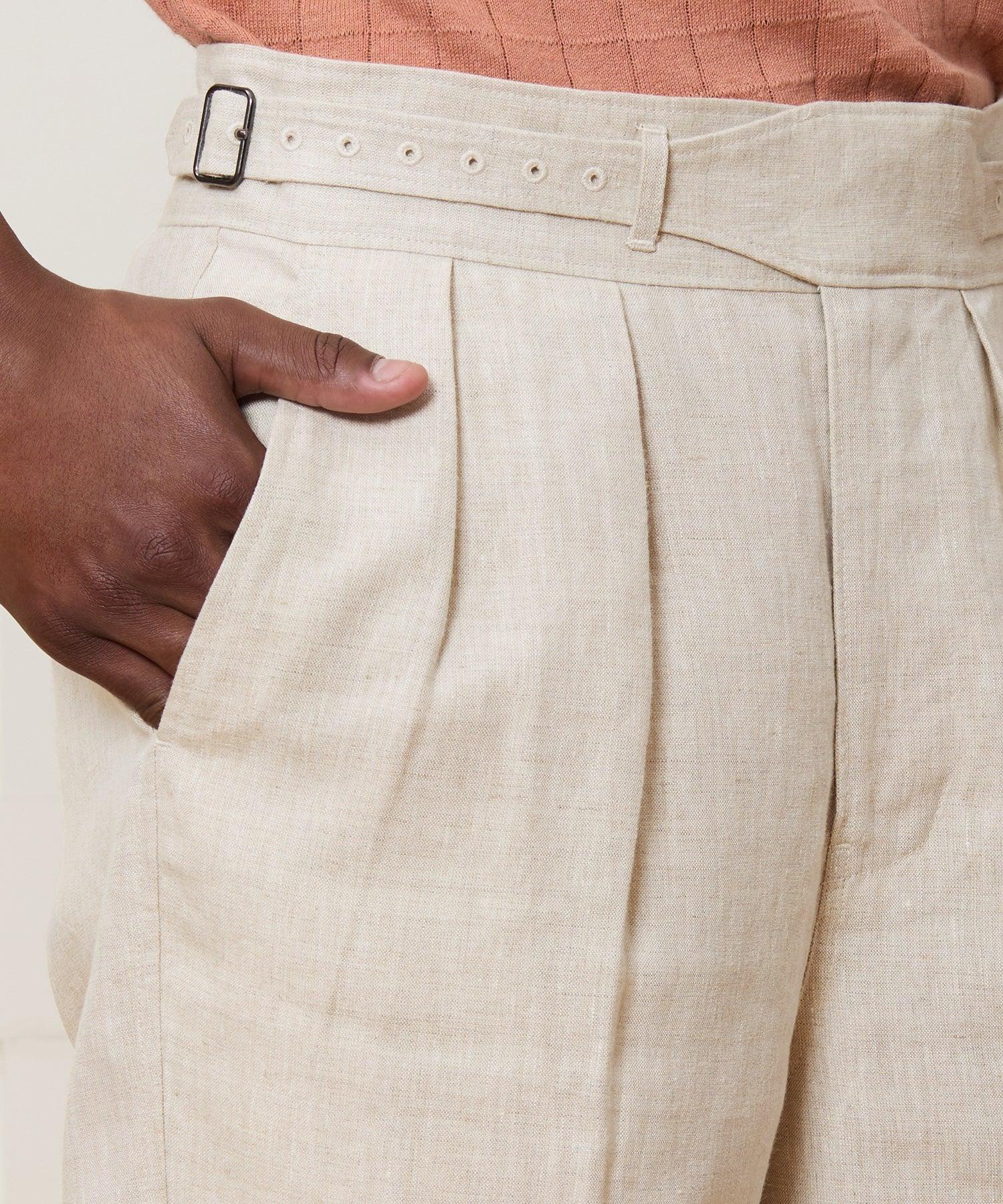 Irish Linen Gurkha Trouser Product Image