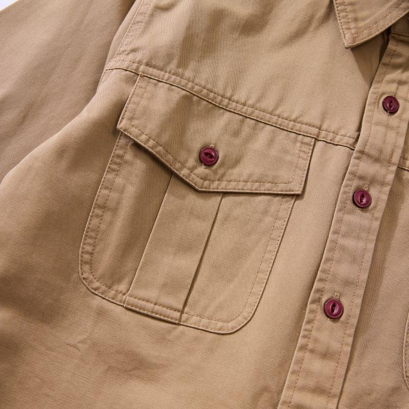 Collared Pocketed Button Up Jacket Product Image