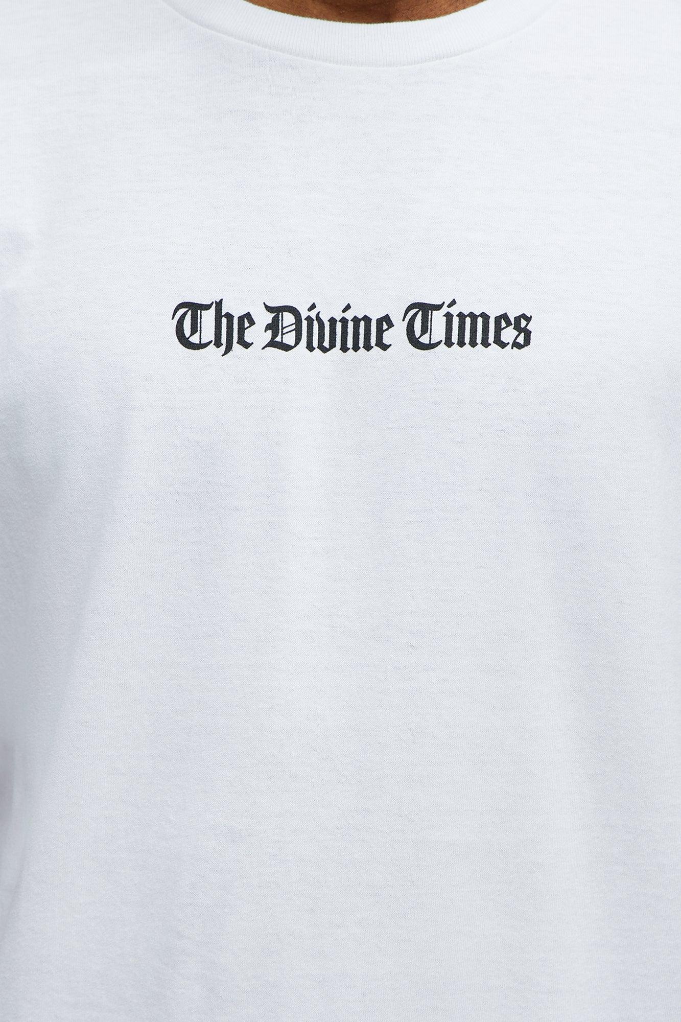The Divine Times Short Sleeve Tee - White Male Product Image