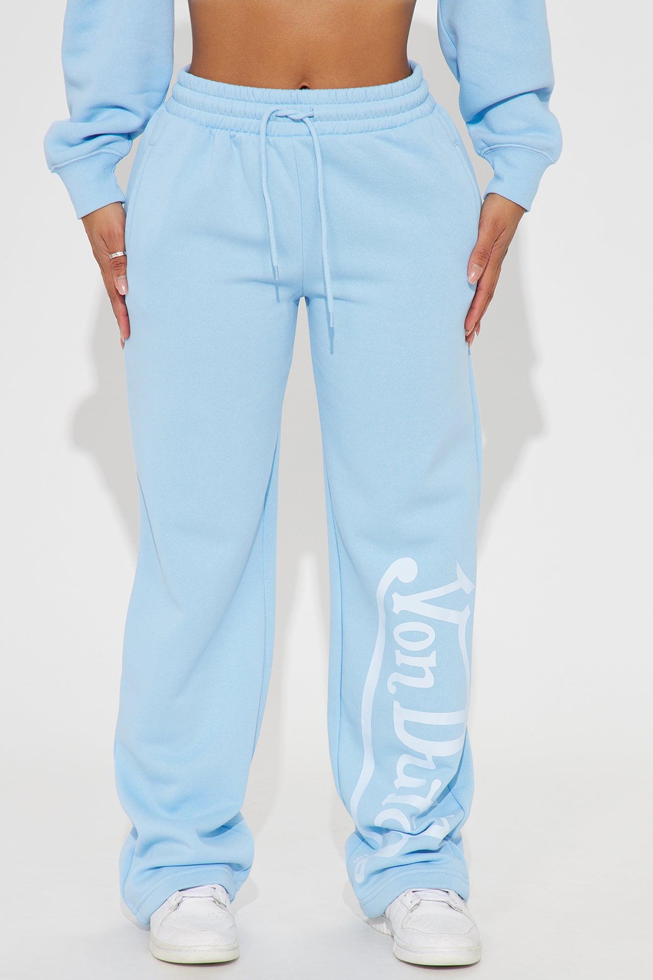 Von Dutch Distressed Wide Leg Pant - Blue Product Image