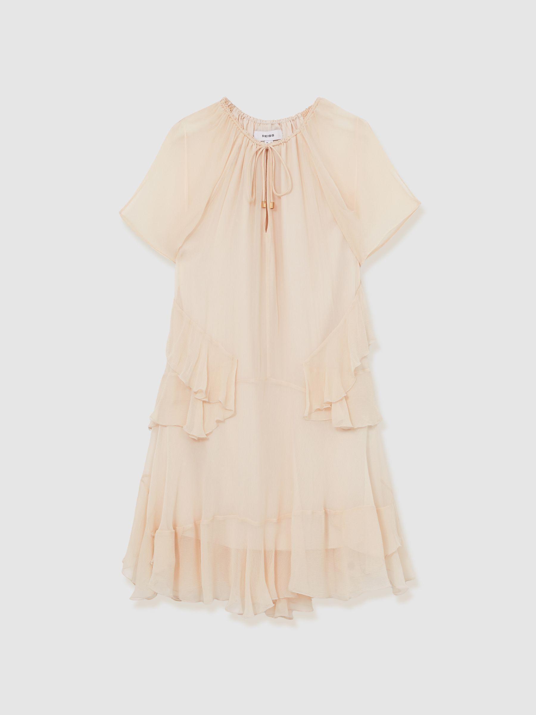 Ruffle Mini Dress in Pink Product Image