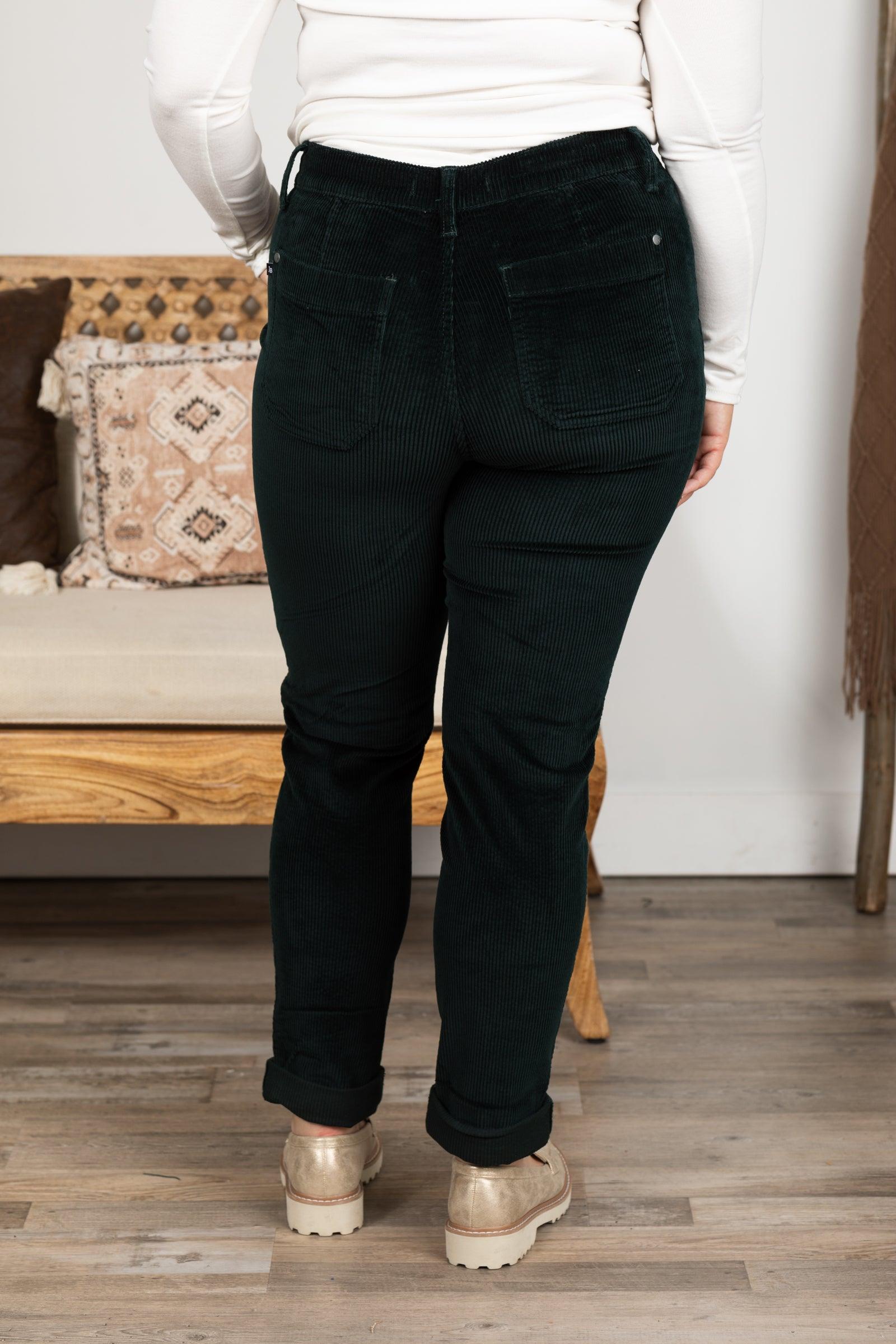 Judy Blue Emerald Corduroy Cuffed Joggers Product Image