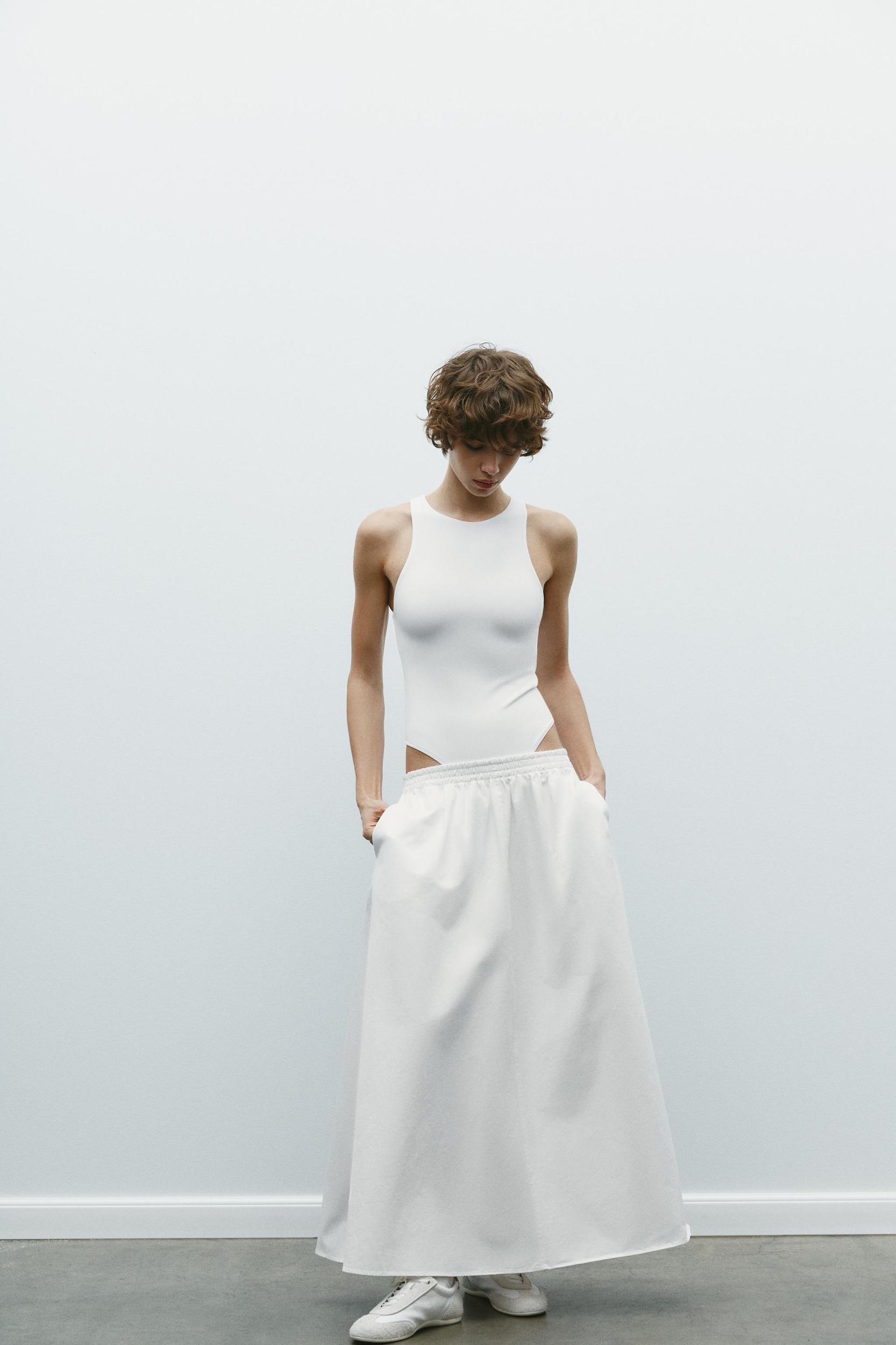 POLYAMIDE HALTER BODYSUIT Product Image