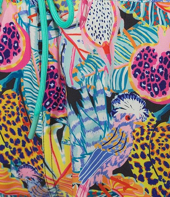 Caribbean Tropical Jungle 5#double; Swim Trunks Product Image