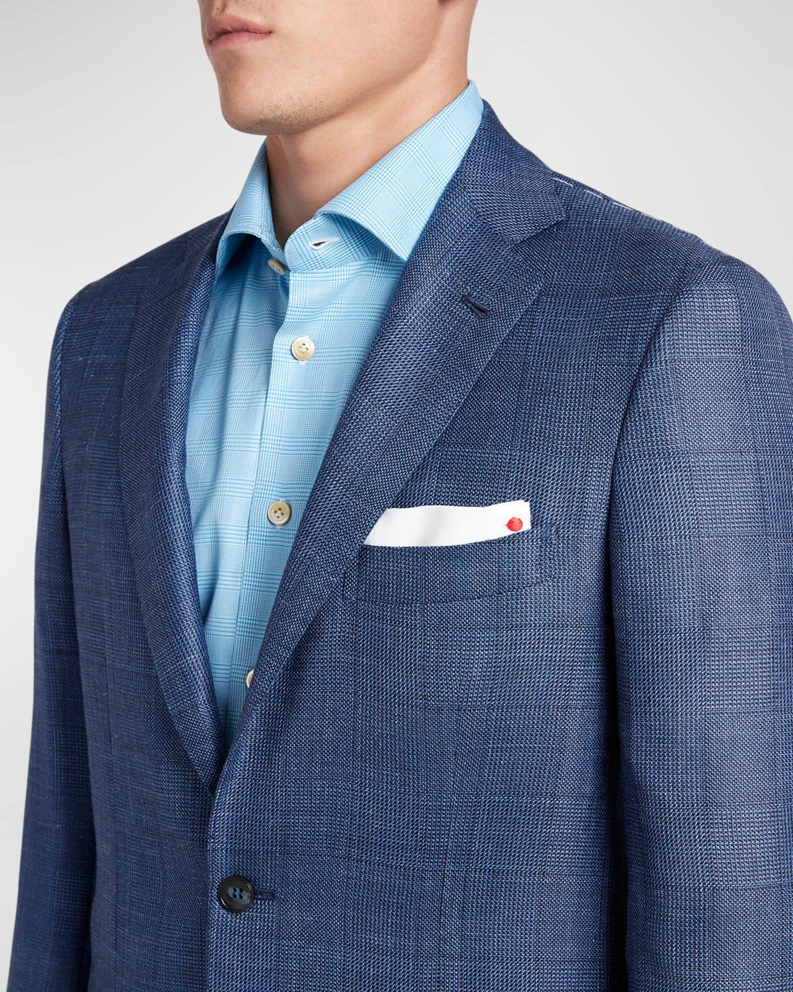 Men's Tonal Plaid Sport Coat Product Image