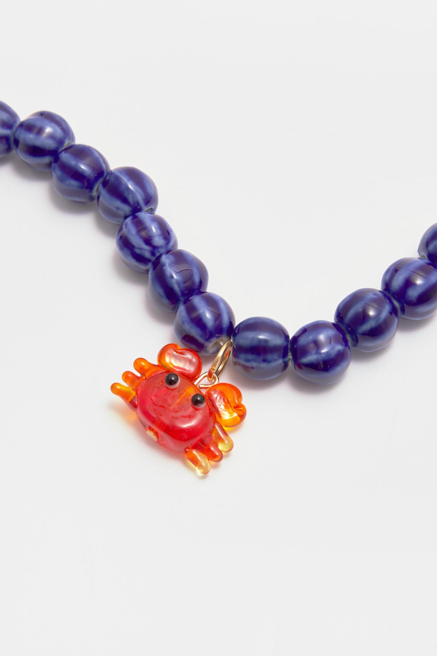 Beaded crab necklace Product Image