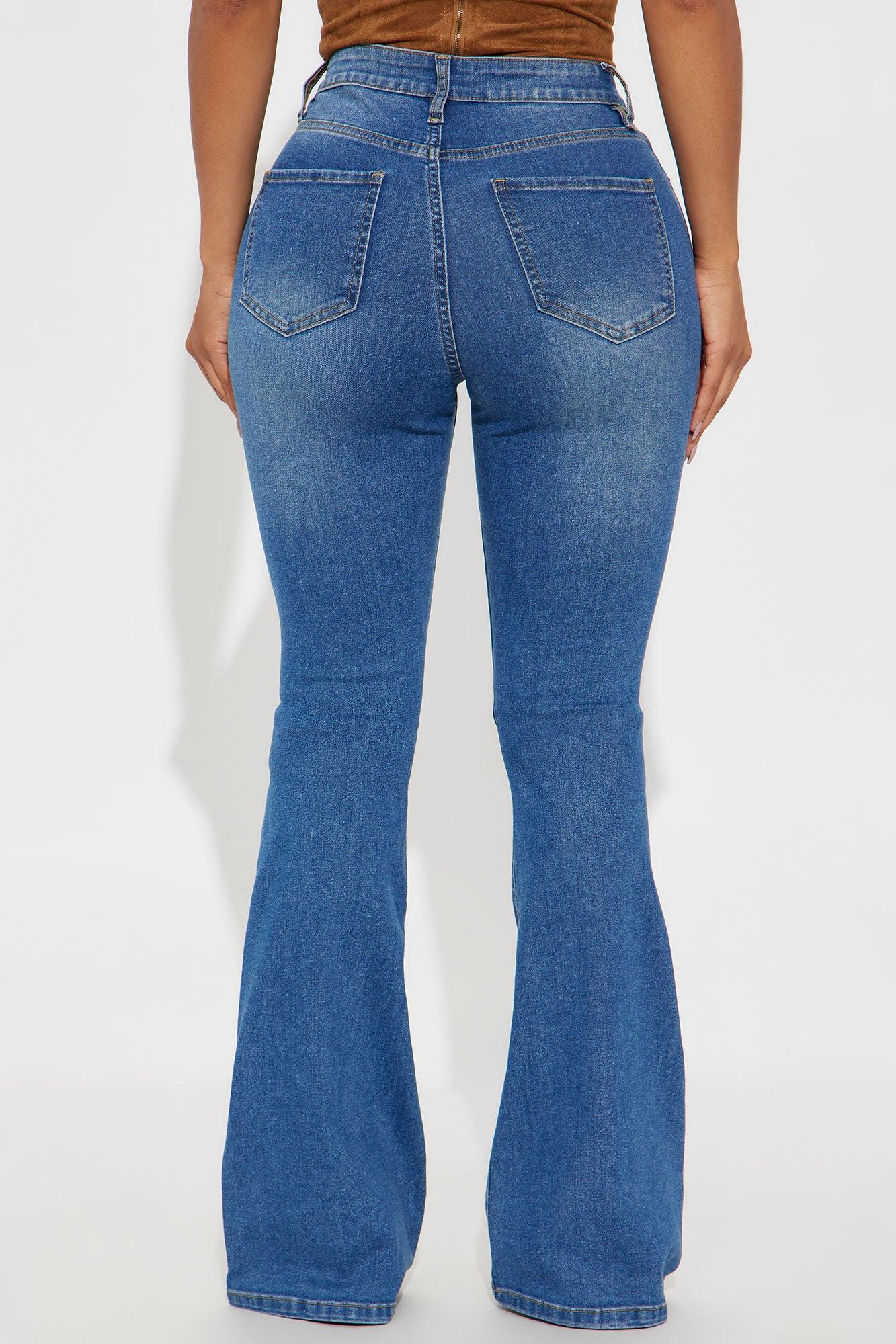 Tall Tucson High Rise Stretch Flare Jeans - Medium Wash Female Product Image