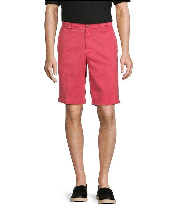 Roundtree & Yorke The Cloud Short Collection 11#double; Flat Front Washed Chino Shorts Product Image