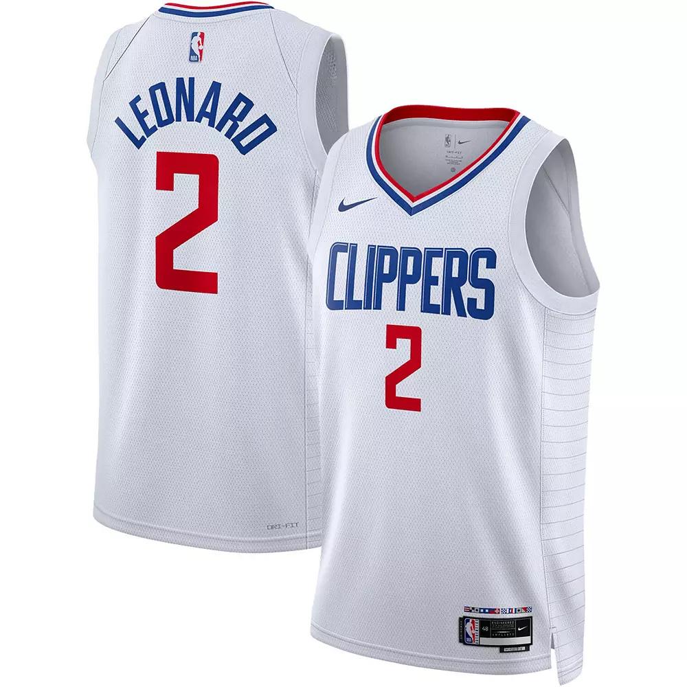 Unisex Nike Kawhi Leonard White LA Clippers Swingman Jersey - Association Edition, Adult Unisex,  Product Image